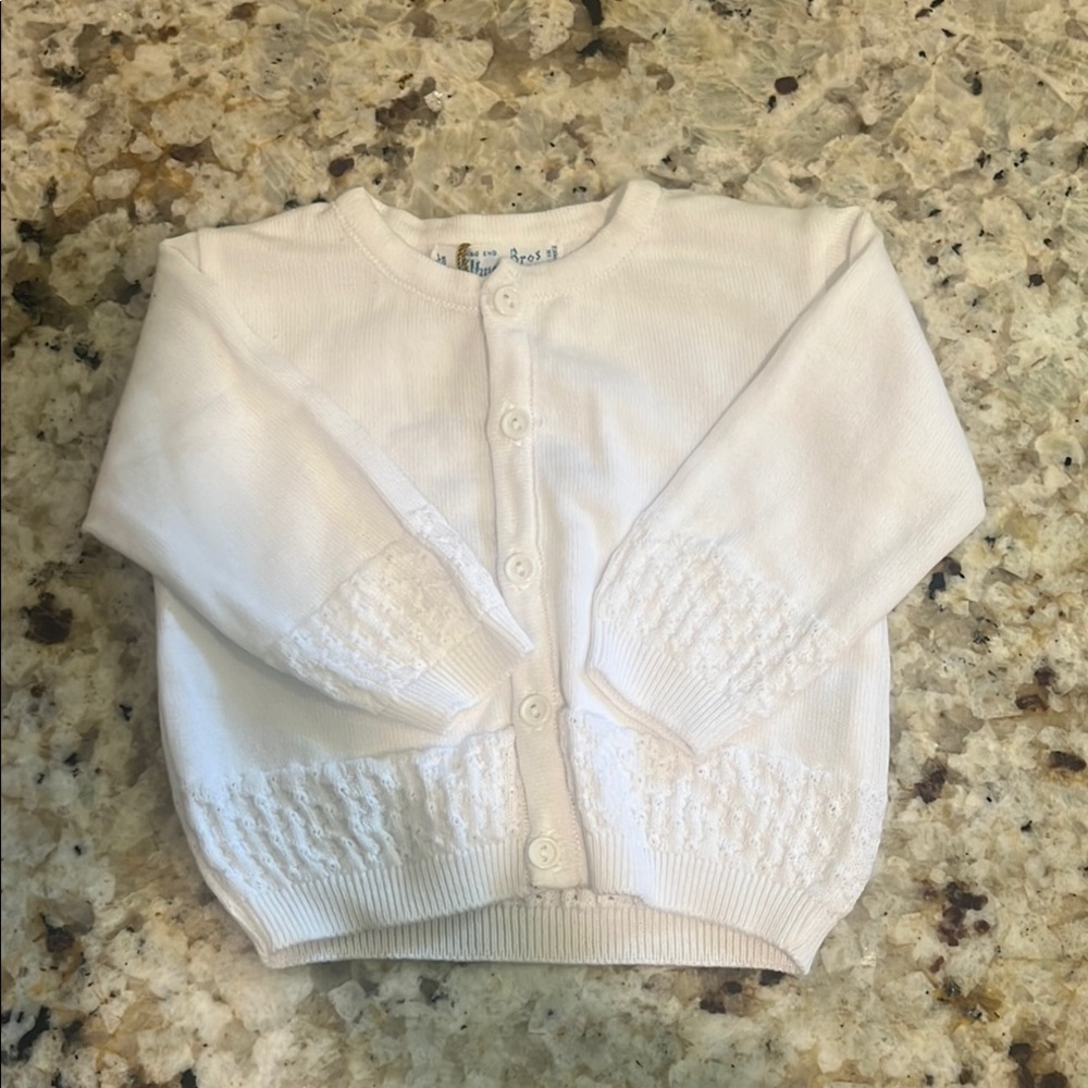 White Baby Cardigan Sweater